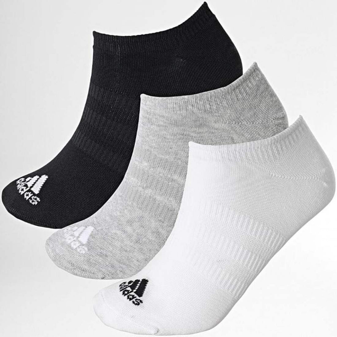 Calcetines Adidas Piqui Negro Blanco Gris 3 Pares | Adidas