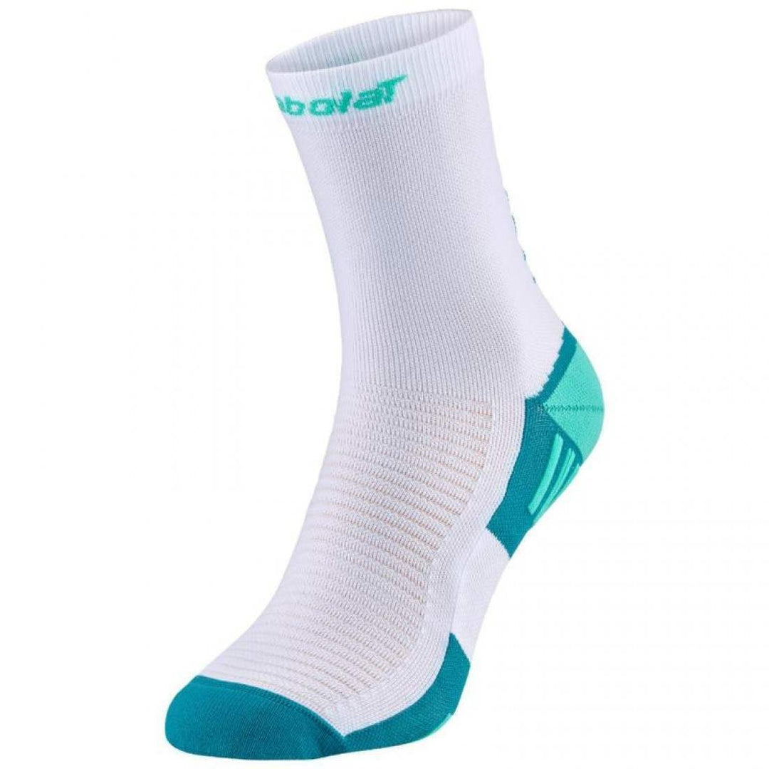 Calcetines Babolat Padel Mid Calf Blanco Verde 1 Par