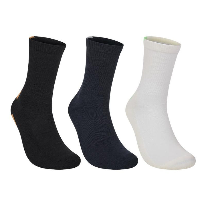 Calcetines Bullpadel BP265 Negro Azul Hueso 3 Pares