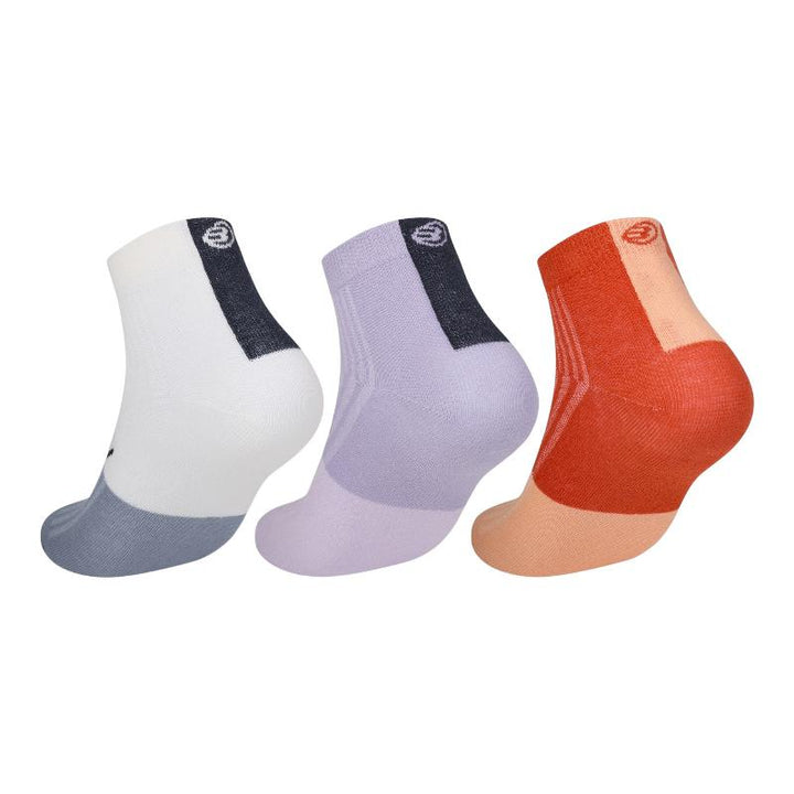 Calzini Bullpadel BP266 Osso Lilla Pompelmo 3 Paia