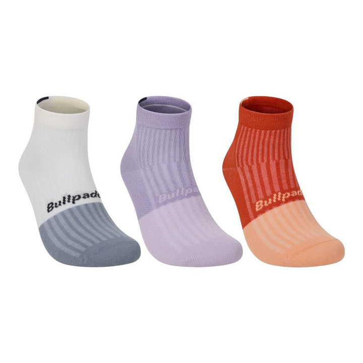 Calzini Bullpadel BP266 Osso Lilla Pompelmo 3 Paia