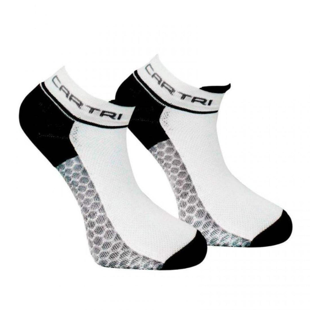 Calcetines Cartri Adler Crew Blanco Negro 1 Par