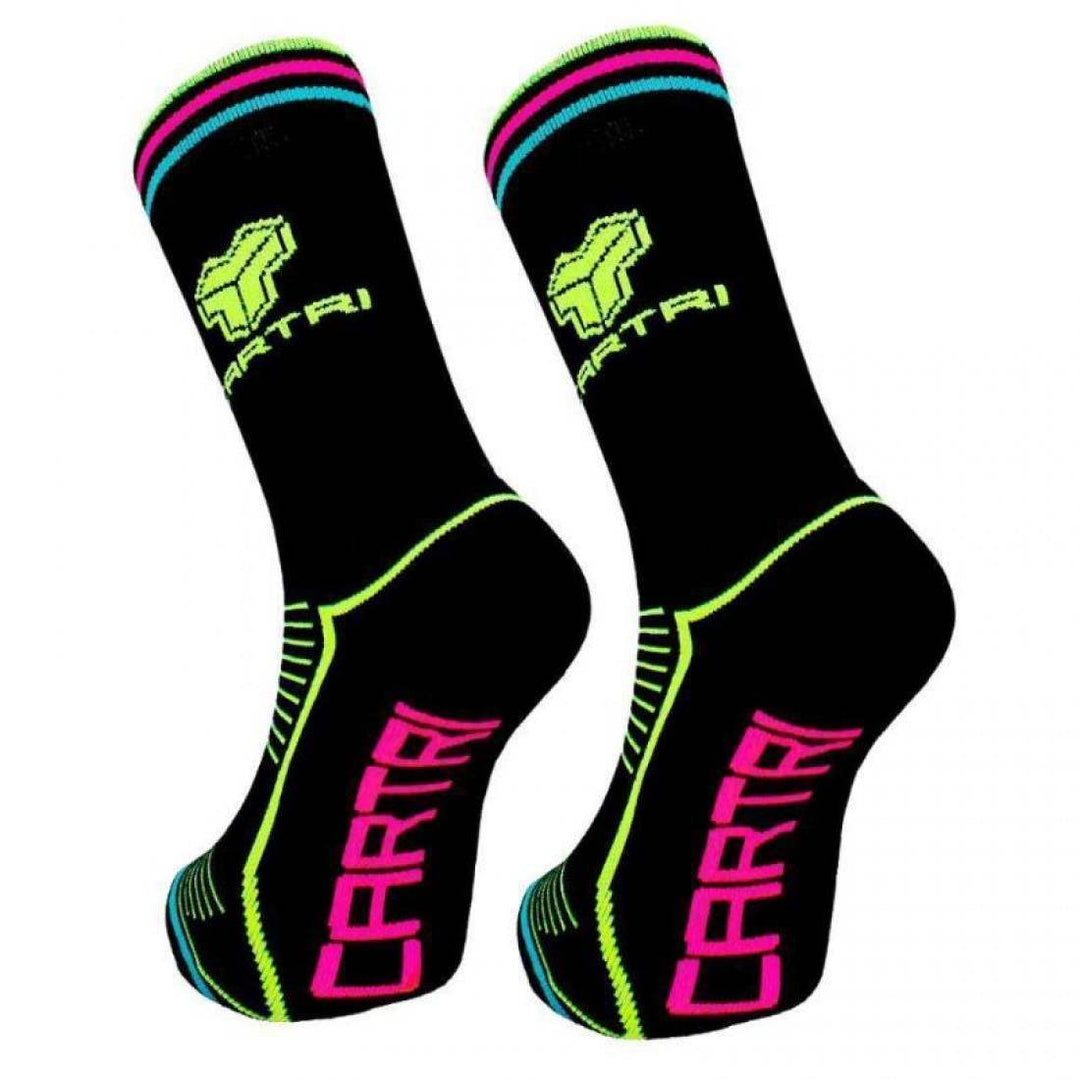 Calcetines Cartri Nerva High Negro 1 Par
