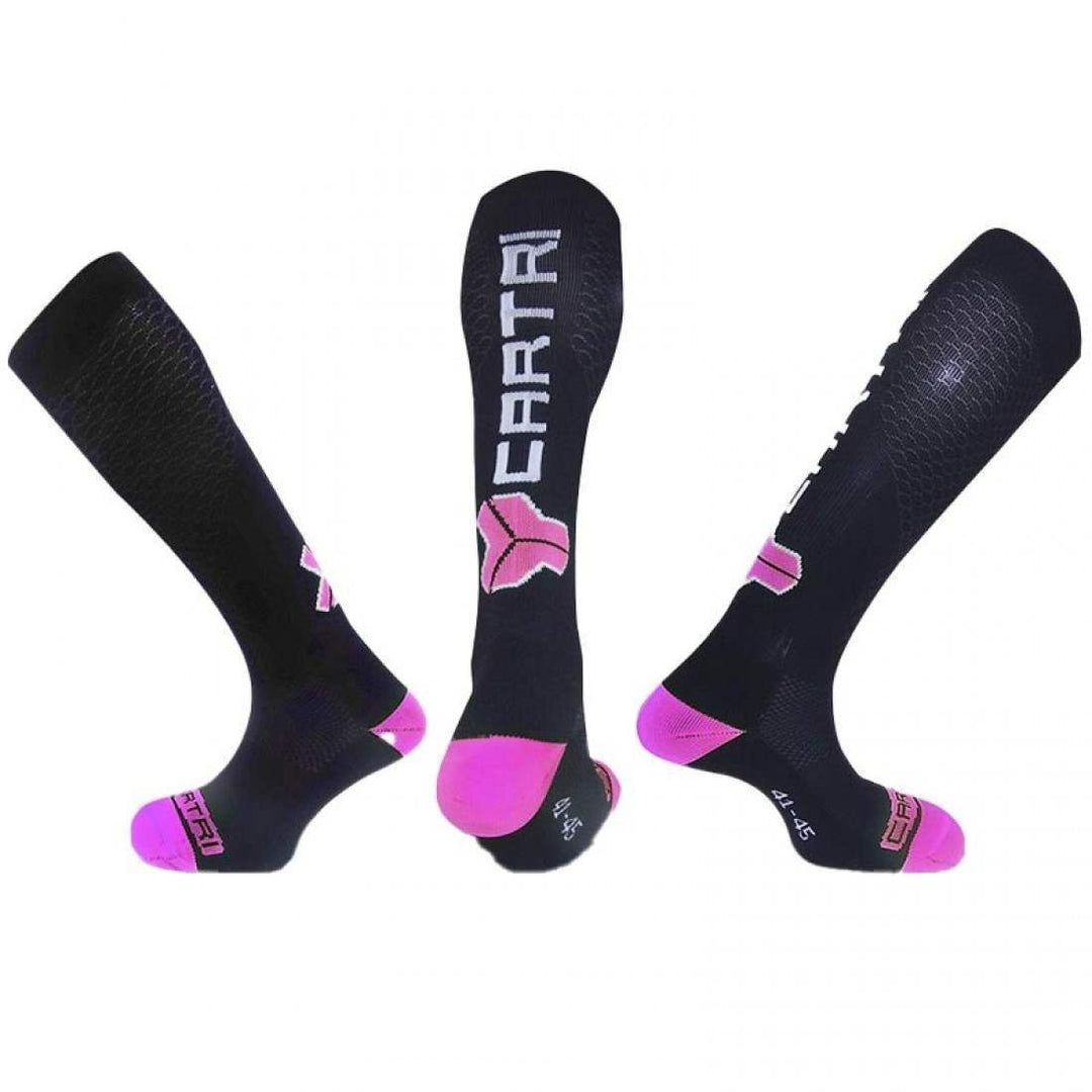 Calcetines de Compresion Cartri Dusk Negro Rosa | Cartri