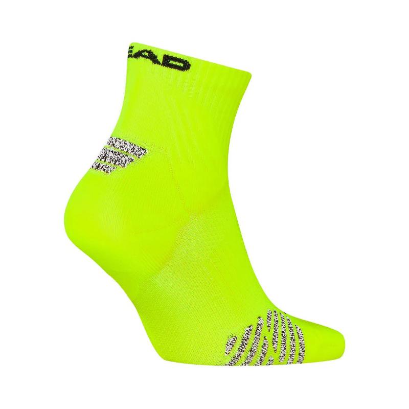 Head Performance Padel Quarter Socks Fluorescent Yellow 1 Pair