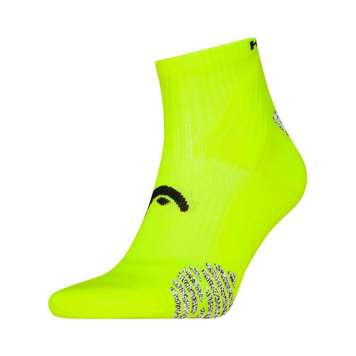 Head Performance Padel Quarter Socks Fluorescent Yellow 1 Pair