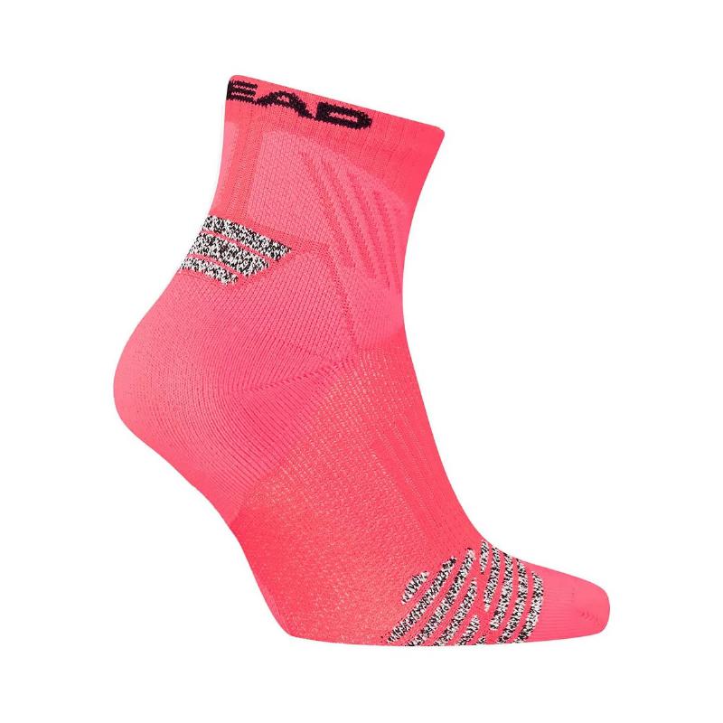 Calzini Head Performance Padel Quarter Coral Fluo 1 Paio