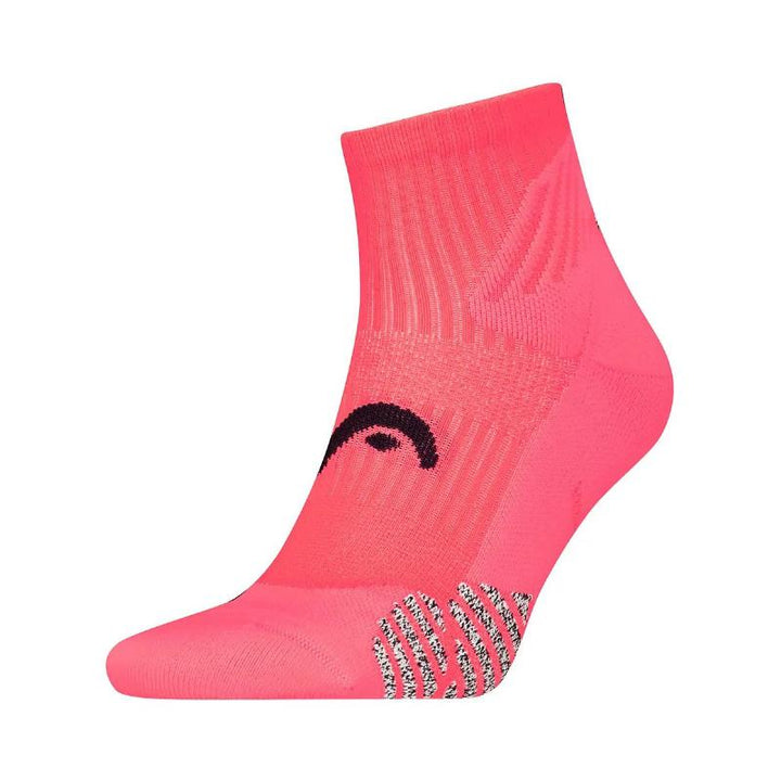 Calzini Head Performance Padel Quarter Coral Fluo 1 Paio