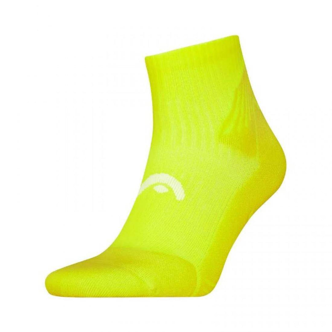 Calcetines Head Performance Tennis Quarter Amarillo Fluor 1 Par | Head