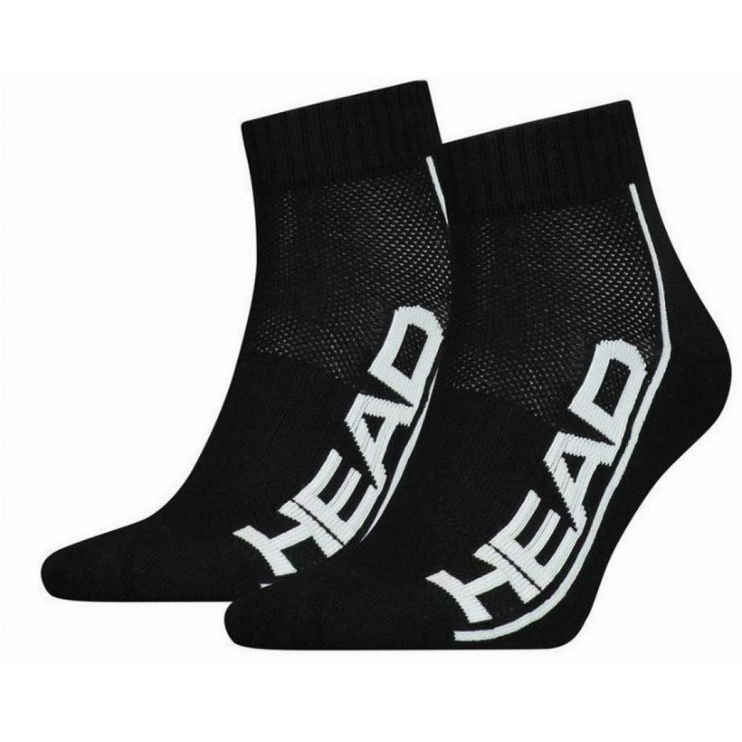 Calcetines Head Stripe Quarter Negro Blanco 2 Pares | Head