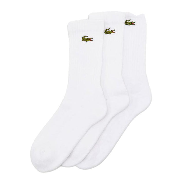 Calcetines Lacoste Sport Corte Bajo Blanco 3 Pares