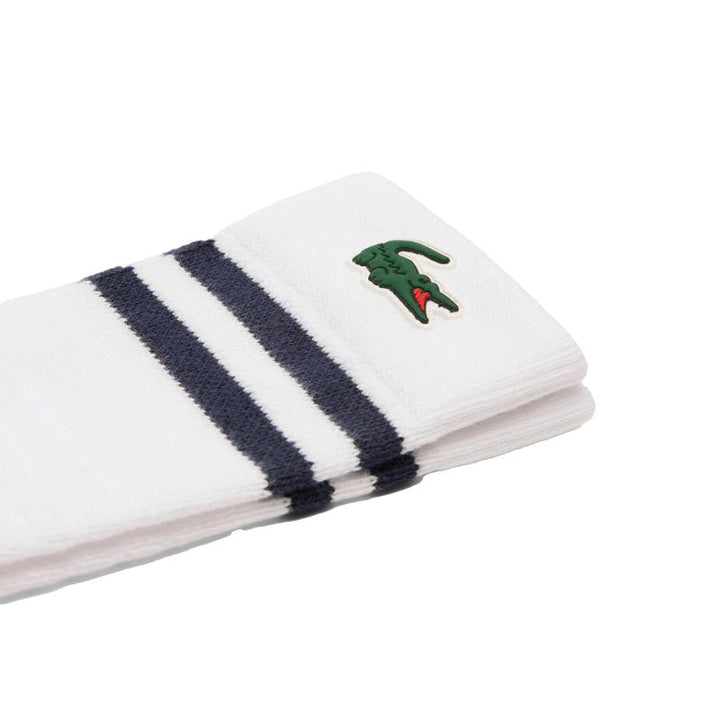Calzini Lacoste Sport Taglio Alto Bianco Blu Marino 1 Paio