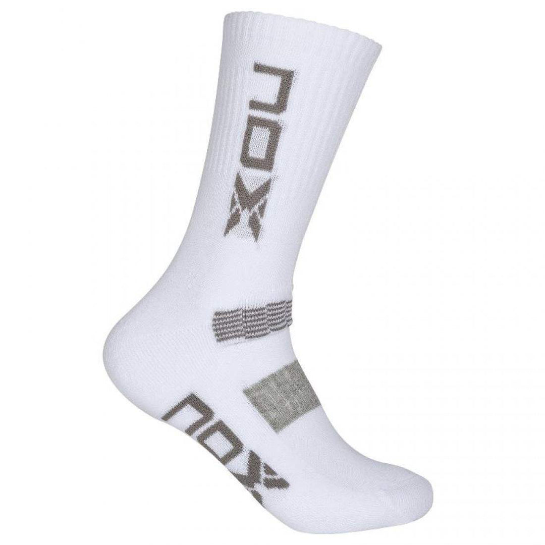 Calcetines Nox Pro Blanco Gris 1 Par | Nox