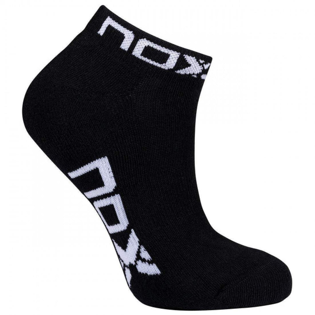 Calcetines Nox Tobillero Negro Blanco 1 Par | Nox