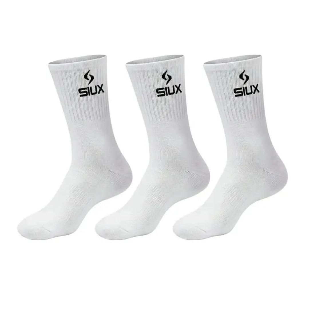 Calcetines Siux Basic 26 Caña Alta Blanco 3 Pares