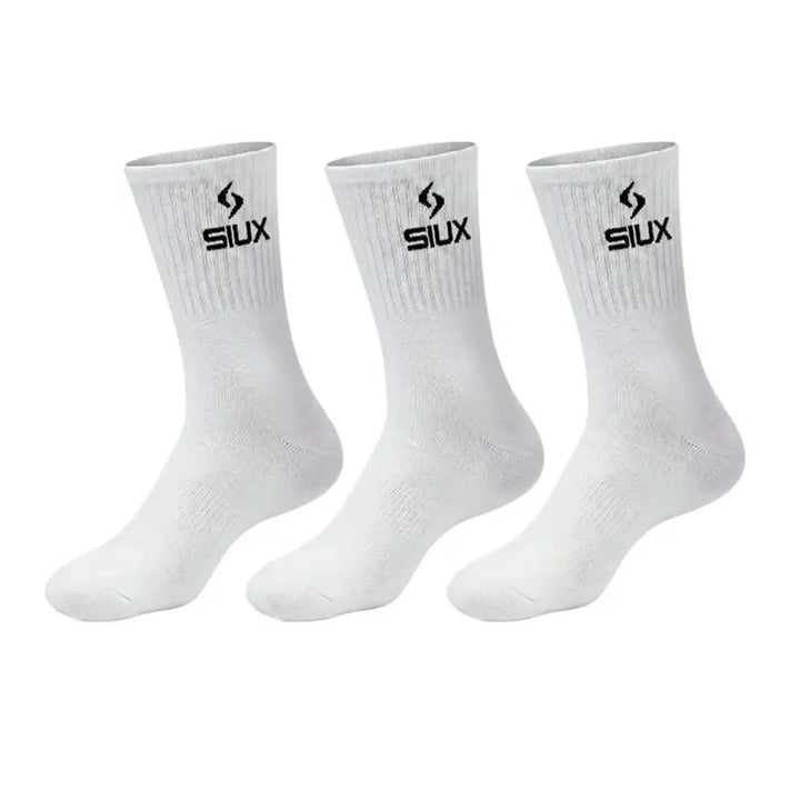 Calcetines Siux Basic 26 Caña Alta Blanco 3 Pares