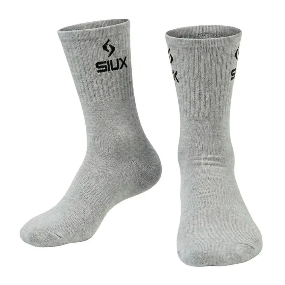 Calcetines Siux Basic 26 Caña Alta Gris 3 Pares
