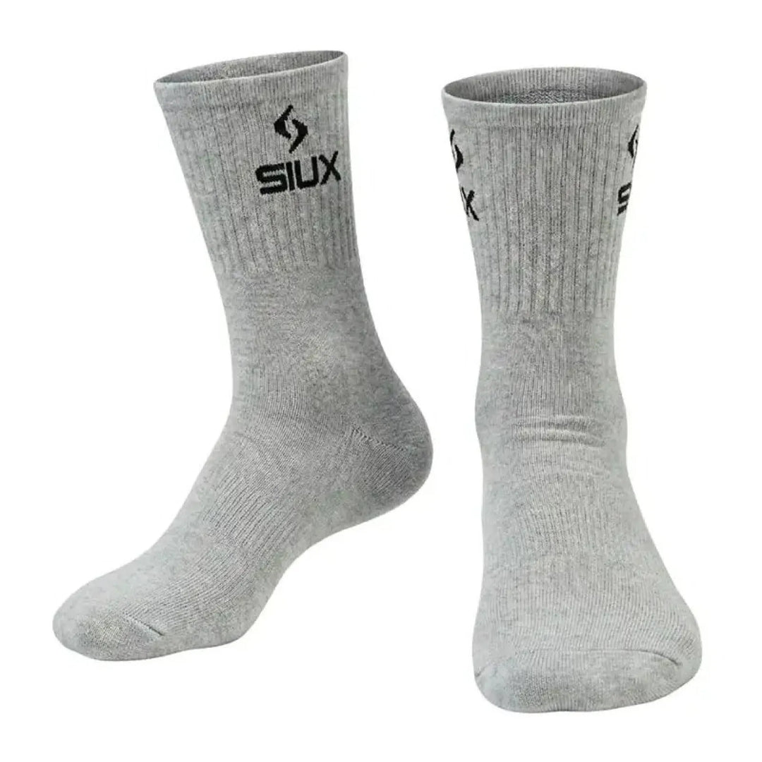Calcetines Siux Basic 26 Caña Alta Gris 3 Pares