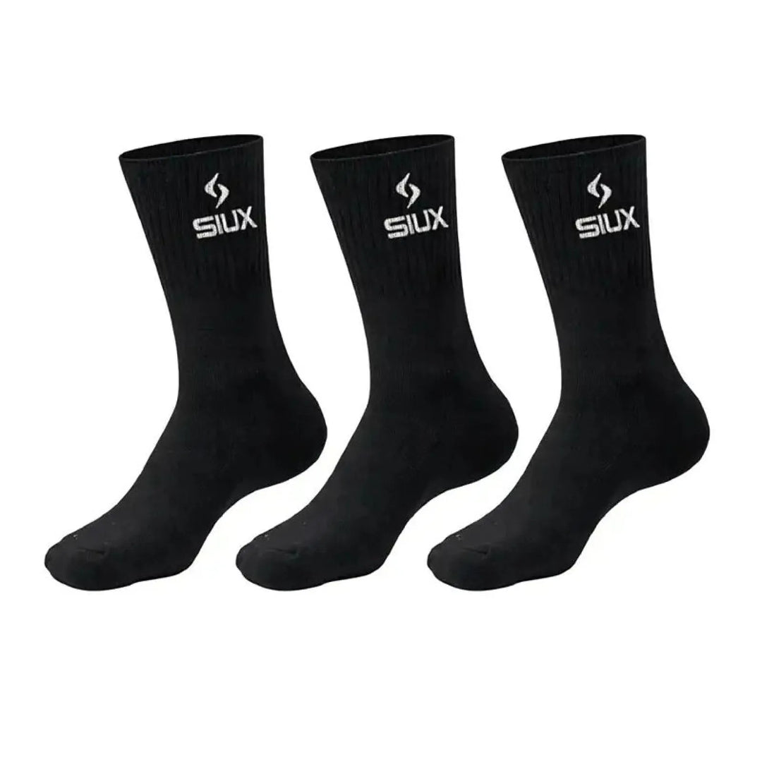 Calcetines Siux Basic 26 Caña Alta Negro 3 Pares
