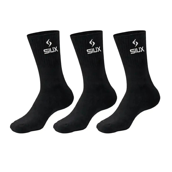 Calcetines Siux Basic 26 Caña Alta Negro 3 Pares