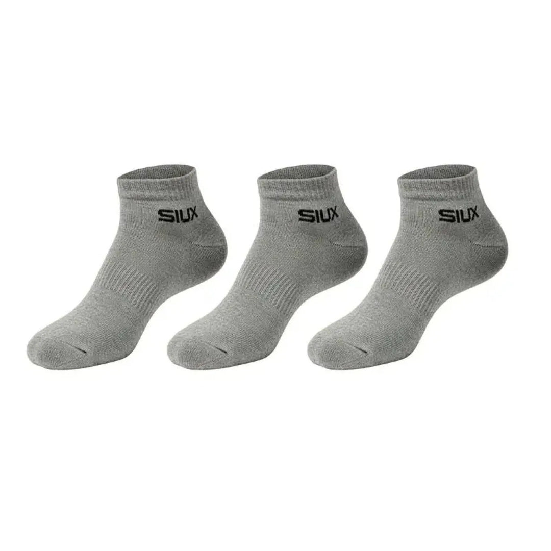 Calcetines Siux Basic 26 Caña Corta Gris 3 Pares