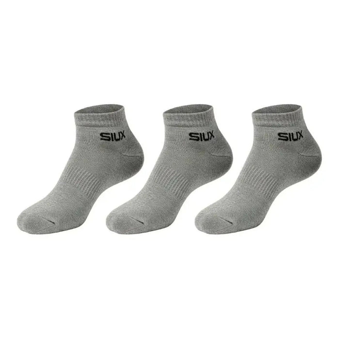 Calcetines Siux Basic 26 Caña Corta Gris 3 Pares