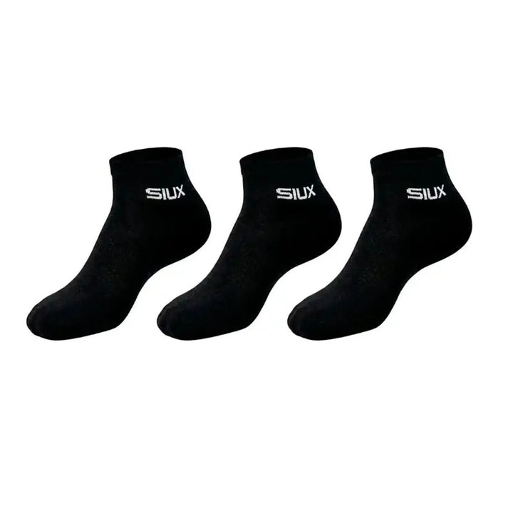 Calcetines Siux Basic 26 Caña Corta Negro 3 Pares