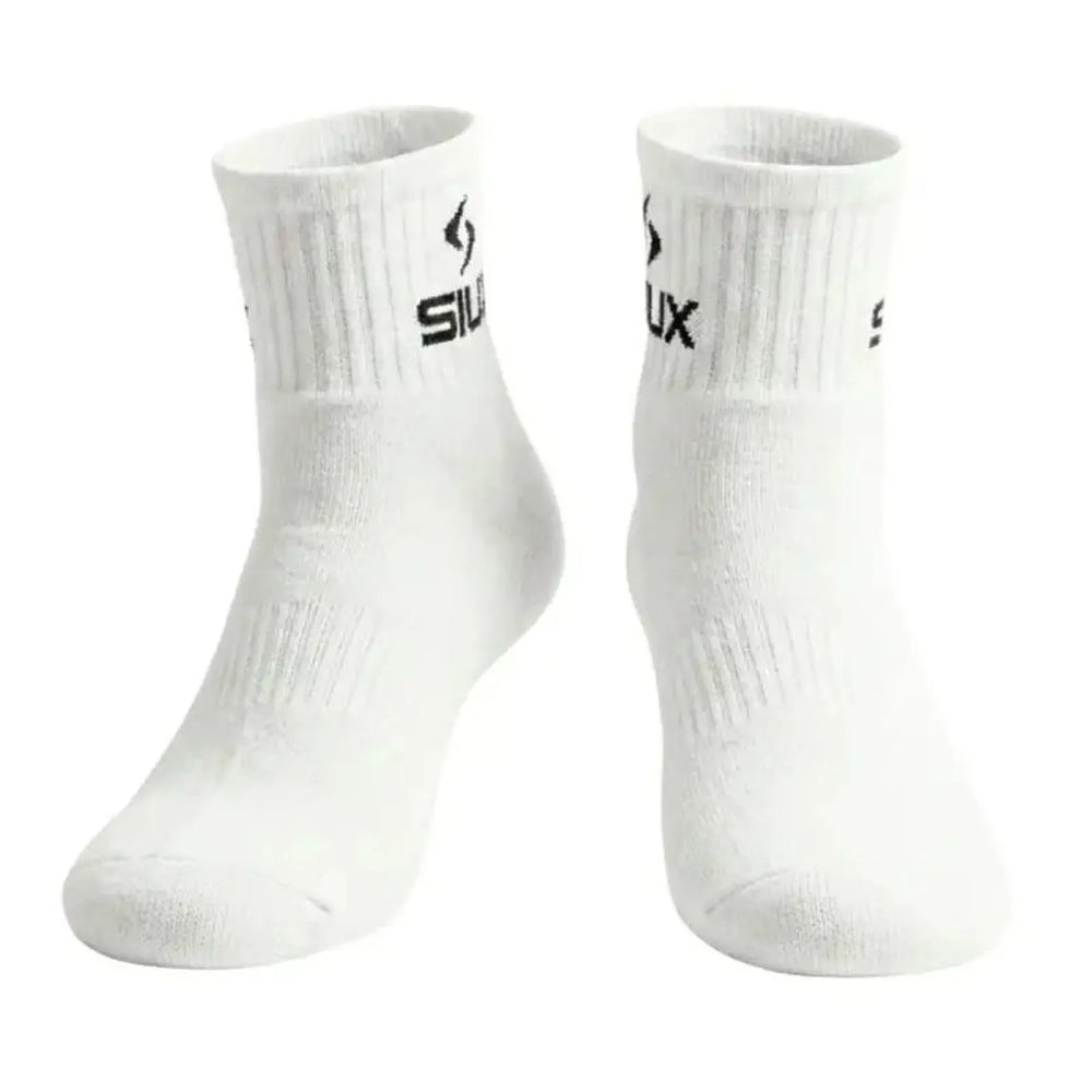 Calcetines Siux Basic 26 Caña Media Blanco 3 Pares