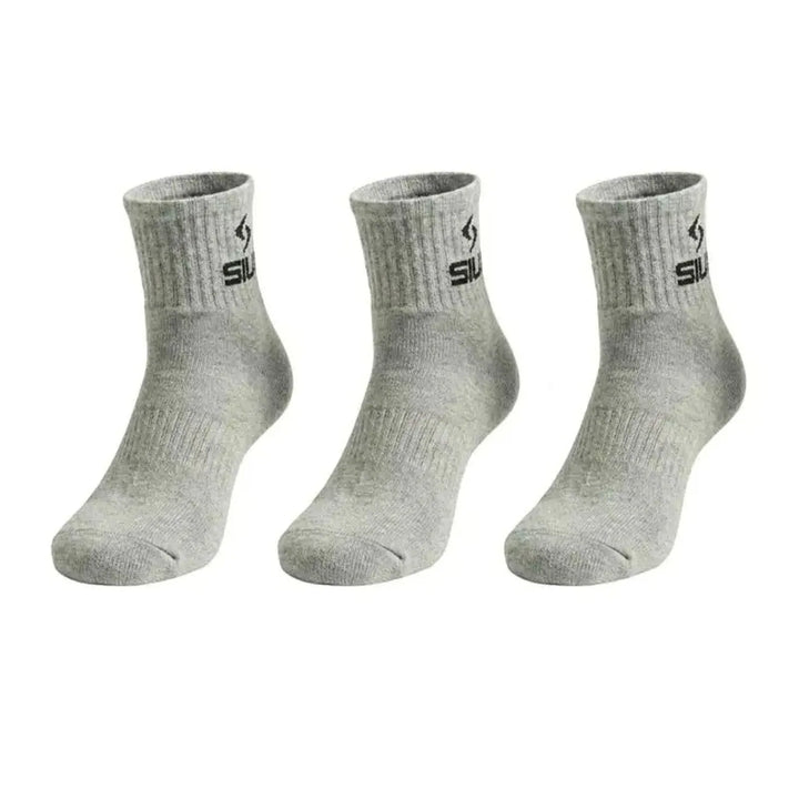 Calcetines Siux Basic 26 Caña Media Gris 3 Pares