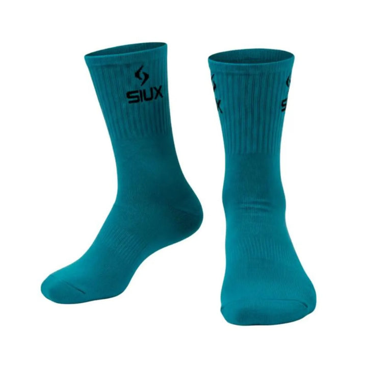 Calcetines Siux Groove Caña Alta Burdeos Celeste 2 Pares