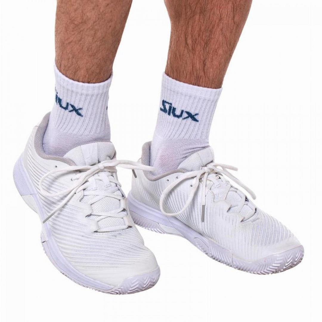 Calcetines Siux Reveal CaÃ±a Media Blanco Aguamarina 2 Pares