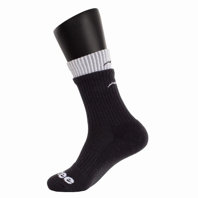 Calzini Softee Doppi Nero Bianco 1 Paio