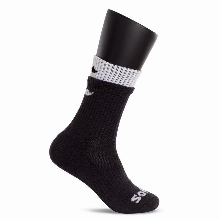 Calzini Softee Doppi Nero Bianco 1 Paio
