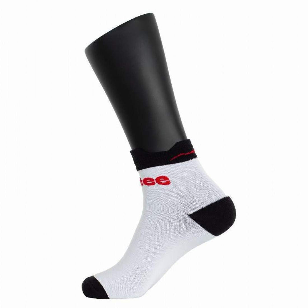 Calcetines Softee Tobilleros Blanco Negro 1 Par