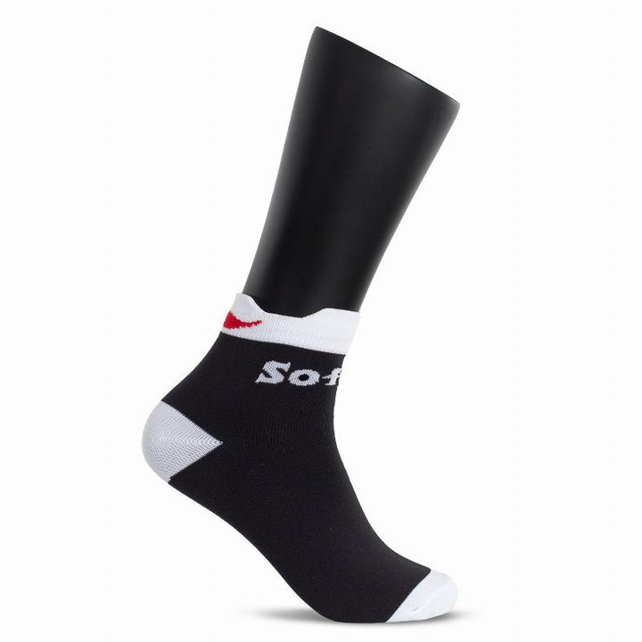 Calzini Softee alla Caviglia Nero Bianco 1 Paio