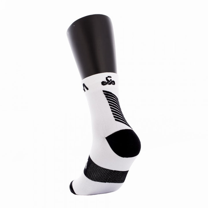 Calcetines Vibora Kait Caña Media Blanco Negro 1 Par