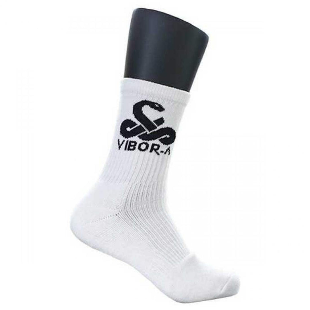 Calcetines Vibora Media Cana Premium Blanco 1 Par