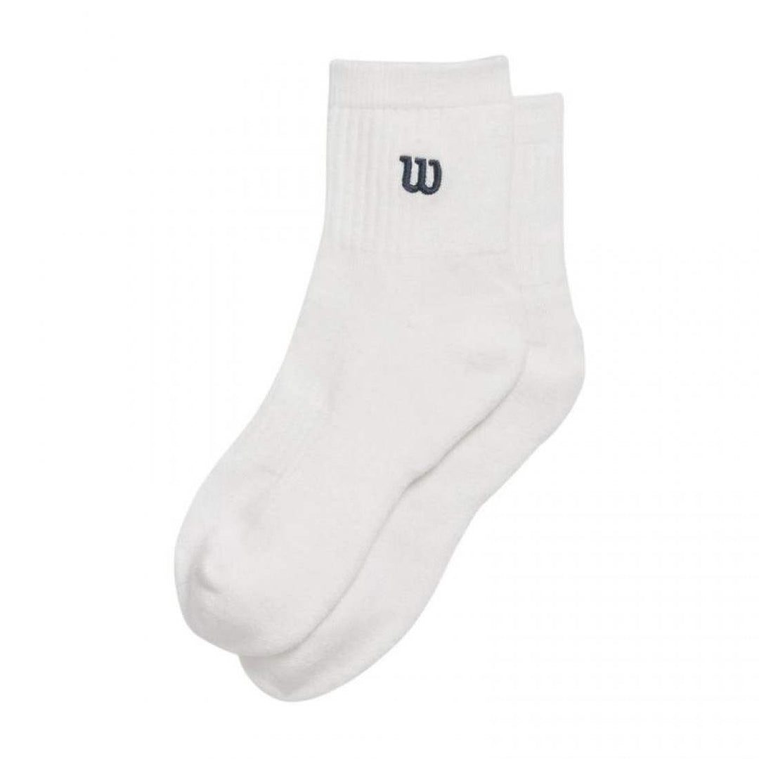Calcetines Wilson Quarter Length Blanco Azul Marino 1 Par