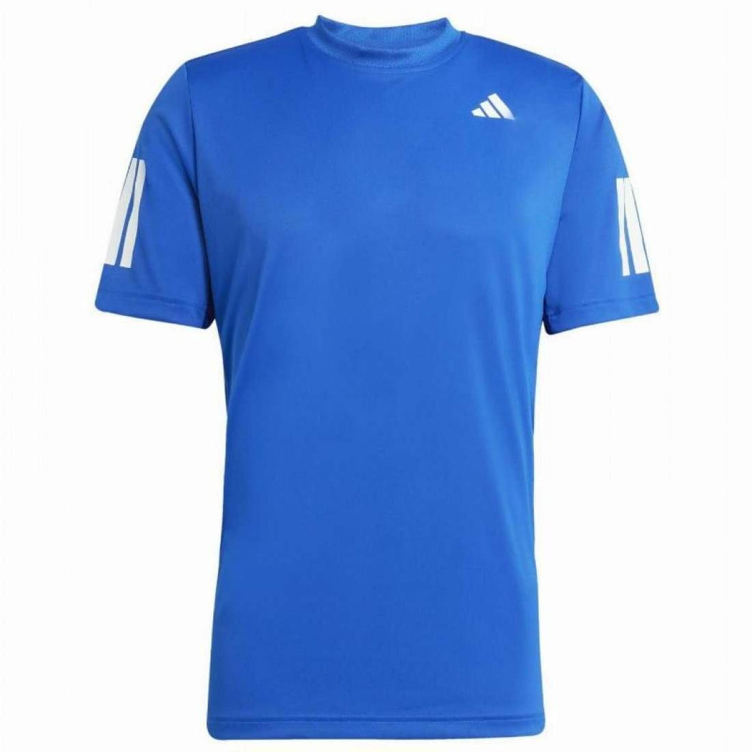 Camiseta Adidas Club 3 Stripes Azul Royal Blanco