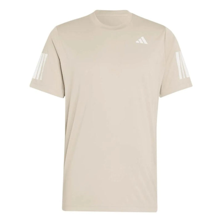 Camiseta Adidas Club 3 Stripes Beige