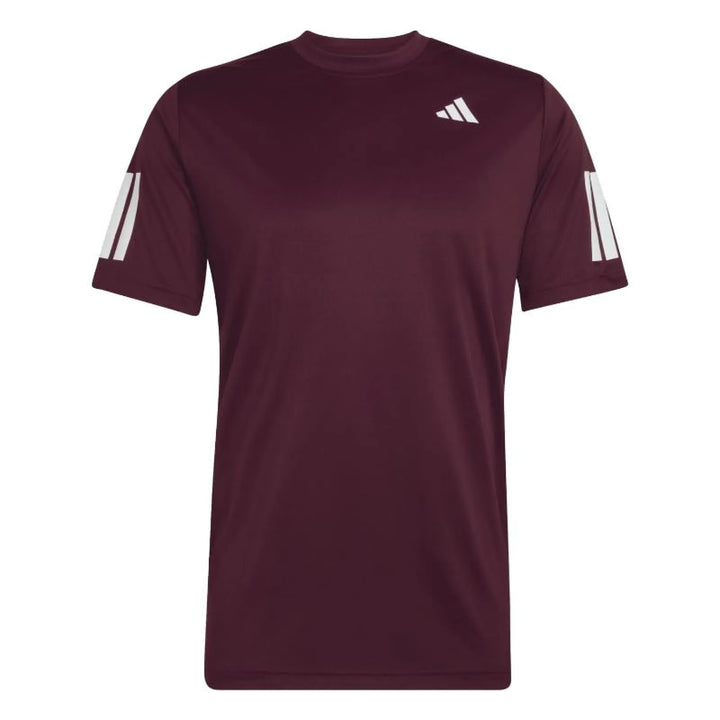 Camiseta Adidas Club 3 Stripes Marron