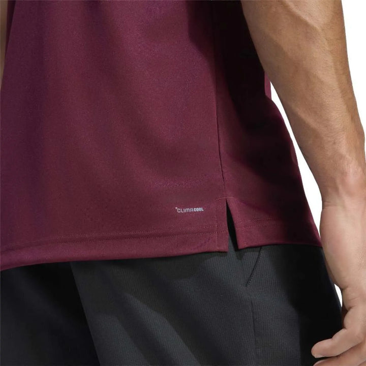 Camiseta Adidas Club 3 Stripes Marron