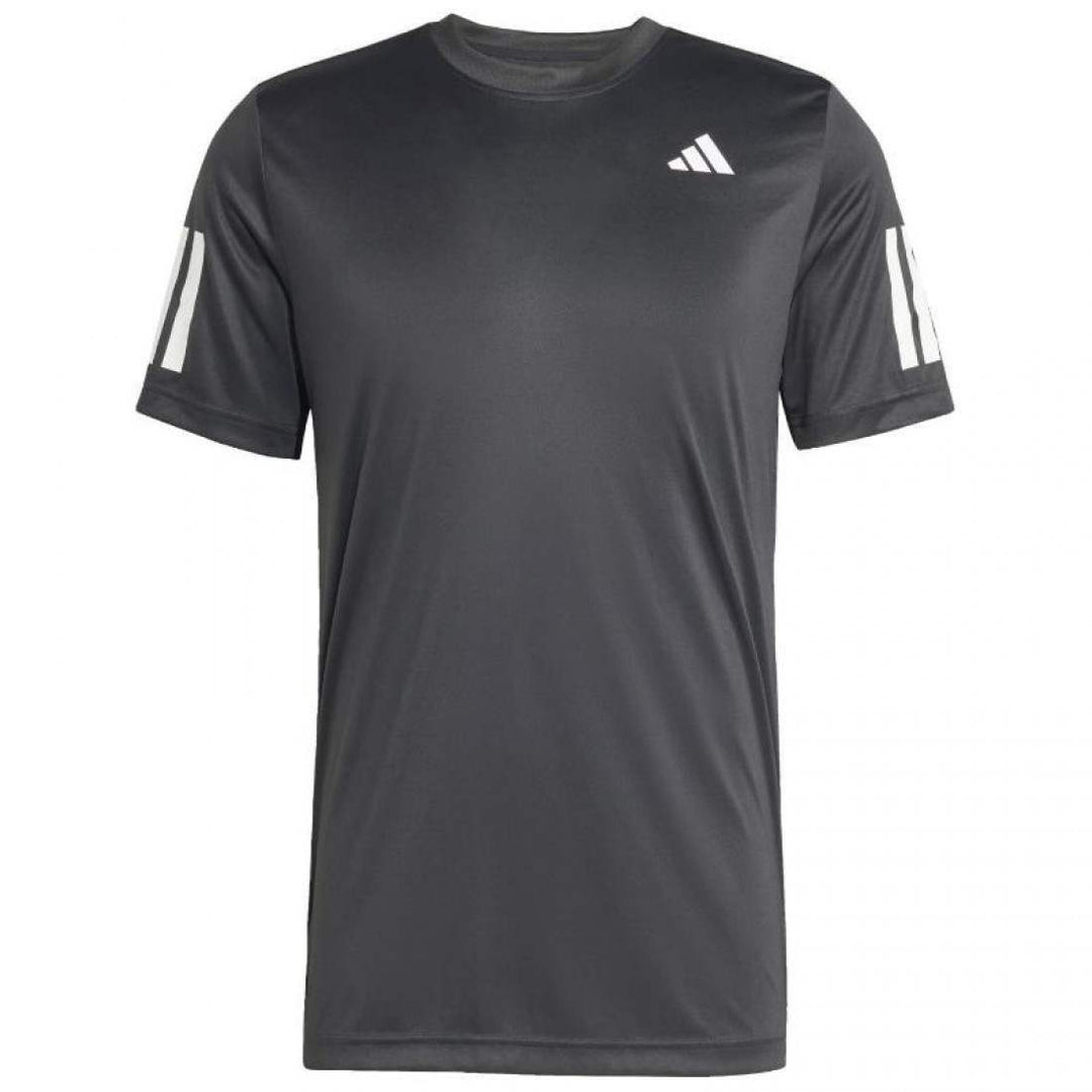 Adidas Club 3-Stripes T-Shirt Black White