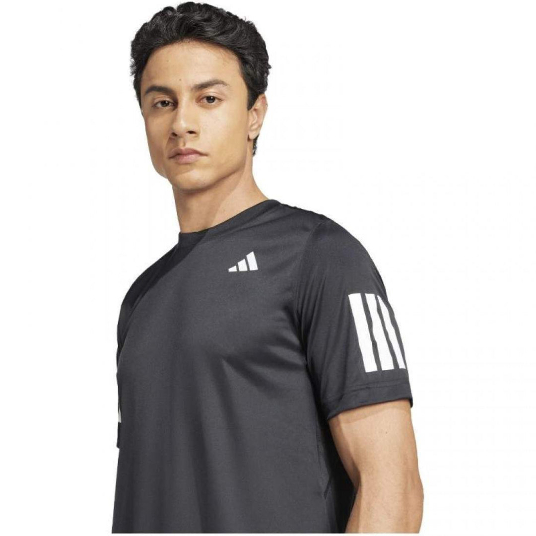 Adidas Club 3-Stripes T-Shirt Black White