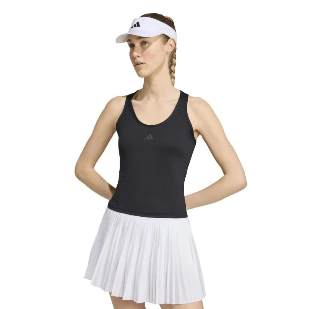 Camiseta Adidas Club Tank Midi Negro Antracita Mujer