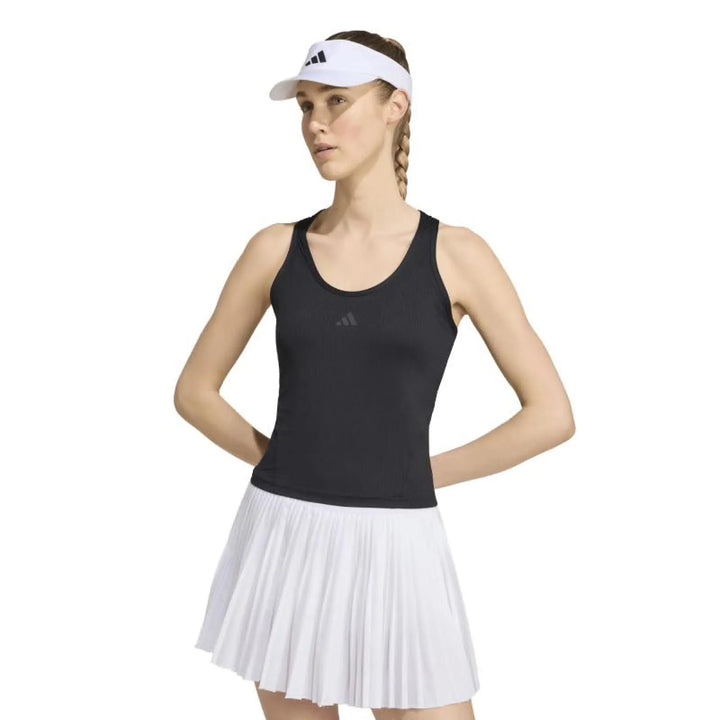 Camiseta Adidas Club Tank Midi Negro Antracita Mujer