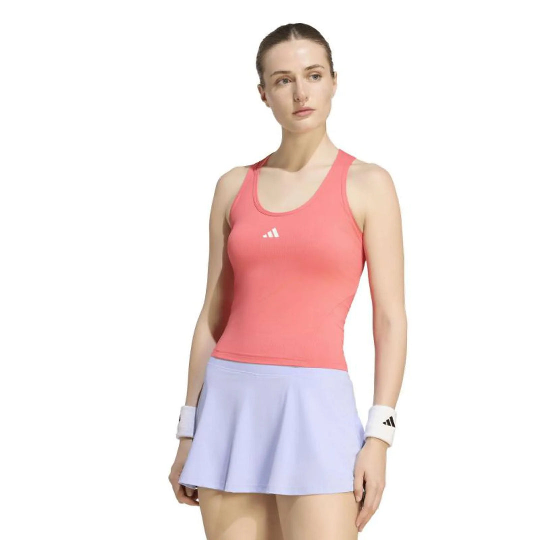 Camiseta Adidas Club Tank Midi Rojo Mujer