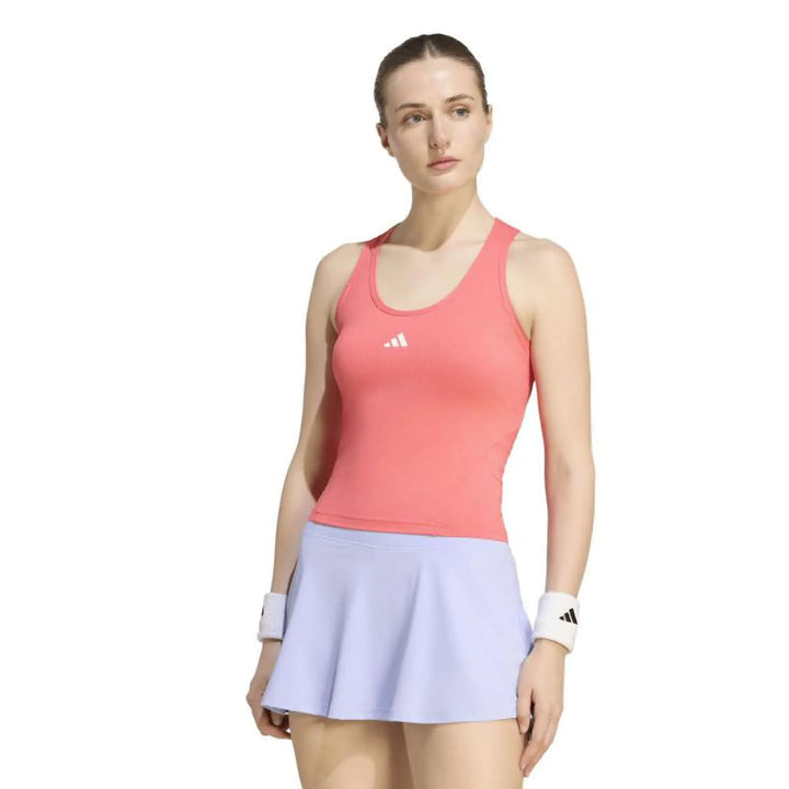 Camiseta Adidas Club Tank Midi Rojo Mujer