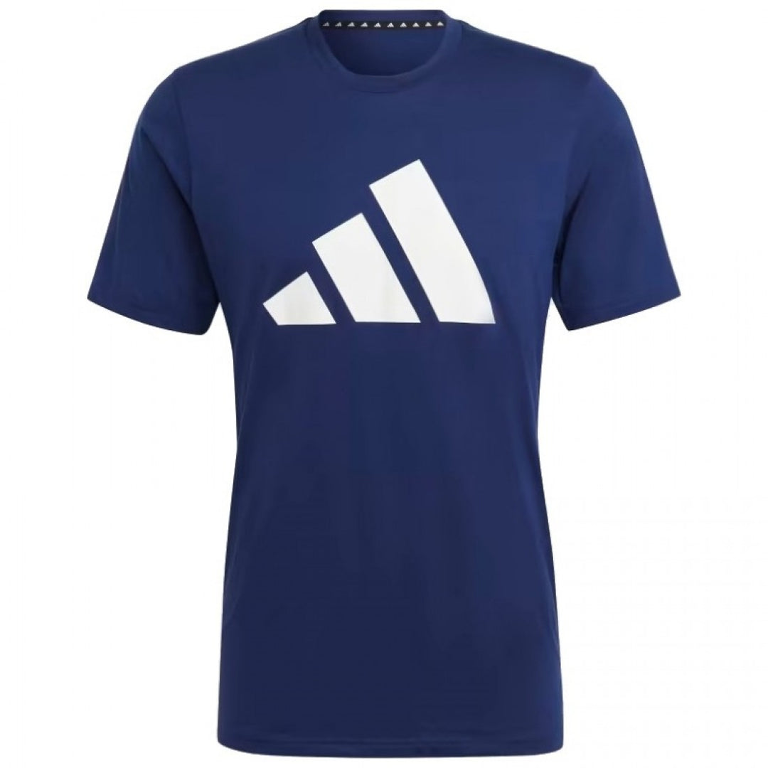 Camiseta Adidas Essentials Azul Oscuro Blanco