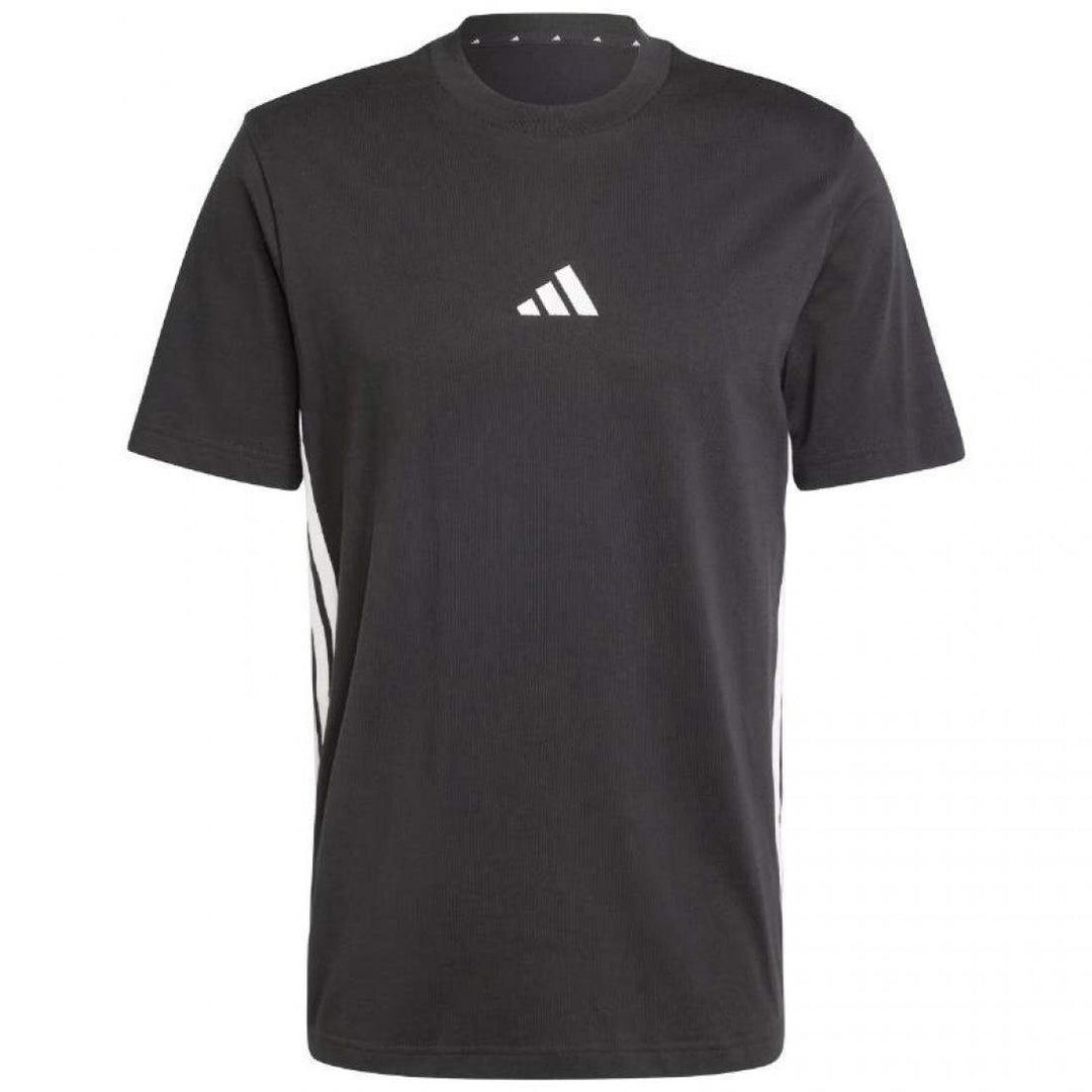 Camiseta Adidas Essentials Negro Blanco